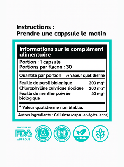 Capsules Pour Les Odeurs Corporelles, La Détox Et La Peau