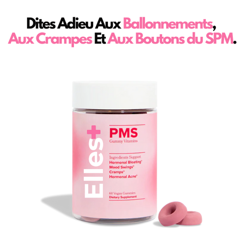 Gummies PMS pour les Crampes, les Ballonnements et l'Équilibre de l'Humeur